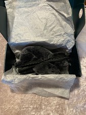 EMU Australia Size UK 4 Black & Charcoal Mayberry Frost Sheepskin Slippers BNWB
