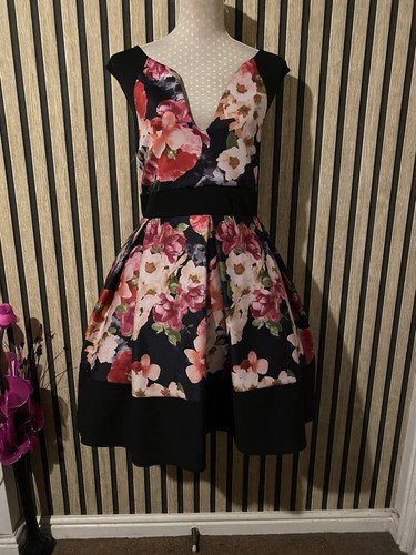 Evita floral fit flare - evita,