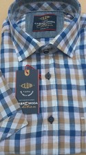 CASA MODA BLUE/BROWN CHECK