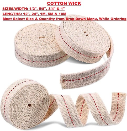 Flat cotton wick paraffin - flat,