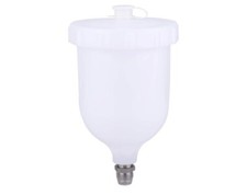 2x Spray Gun Pot 600mL Paint Spray Gun Pot Plastic Air Gravity Feed Paint Cup