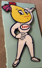 Vintage Esso Girl Porcelain