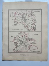 Wiltshire towns antique maps Chippenham Calne 1835