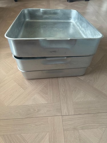 Deep roasting pan aluminium - deep,