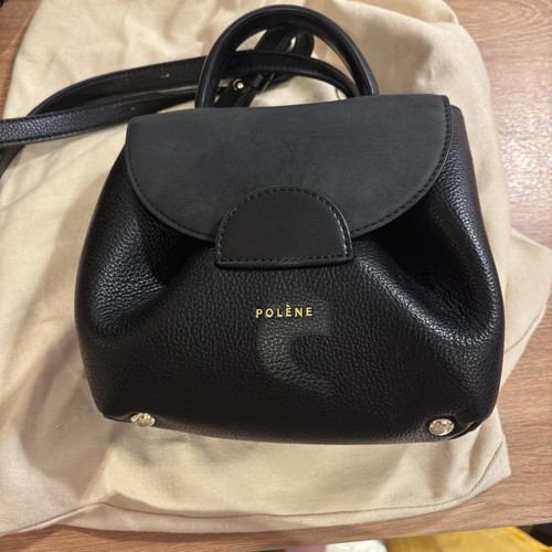 Polène black pebbled leather - polÈne,