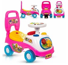 Kids 1st Ride On Car Push Walker Baby Toddler Toy with  Horn Sounds