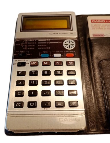 Vintage casio calculator alarm - vintage,