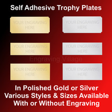 Engraved trophy plate metal - plate, /