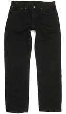 Levi's 751 Men Black Straight Regular Jeans W34 L32 (98622)