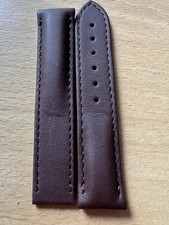 Omega  genuine unused 17mm   brown leather strap