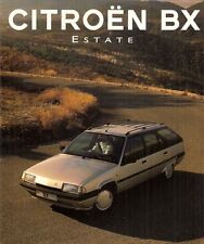 Citroen BX Estate 1993-94 UK Market Foldout Brochure 16 TXi 19 TXD TZD Turbo