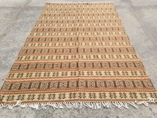 Vintage Traditional Handmade Swedish Wool Kilim 224x139cm