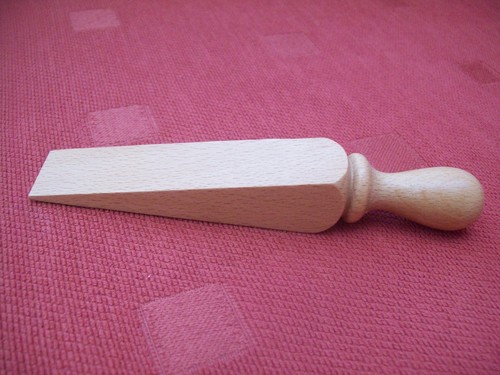 Wooden door stop - door,
