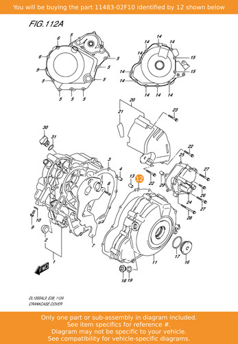 Suzuki gasket magneto cover - suzuki, gasket,