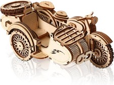3D Wooden Tricycle Motorcycle
