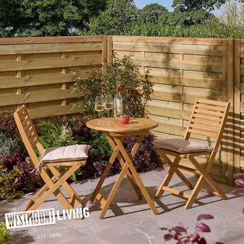 Hardwood folding garden bistro - folding,