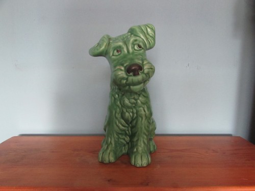 Sylvac terrier dog green - sylvac,