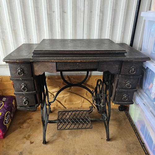 Antique singer treadle sewing - singer,