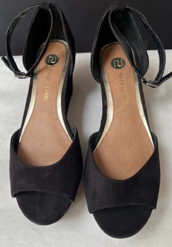 River island ladies black faux - river,