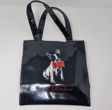 Ted Baker PVC Tote/Shopper Bag Black French Bulldog Gloss