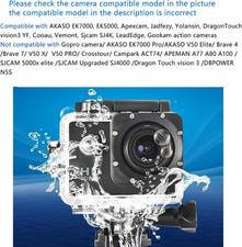 TEKCAM Waterproof Housing for Akaso, Crosstour, and Other Action Cameras