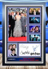 138 radcliffe watson grint harry potter signed photograph framed unframed reprin