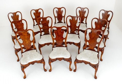 Set queen anne dining chairs - set,