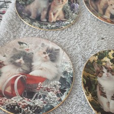 6 X Cat Collector's Plates The