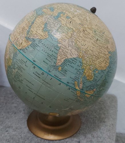 Vintage tabletop world globe - tabletop,