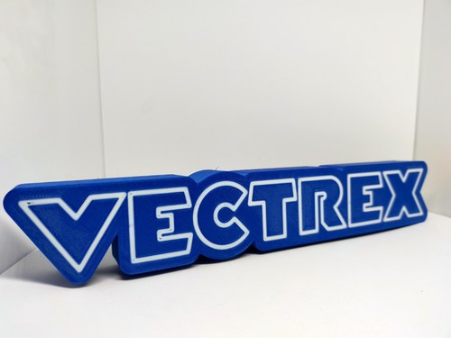 Vectrex logo model - model, 3d