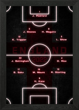 England football team Framed