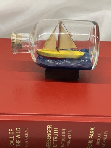 Vintage small ship glass - in, a