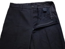 Dress Trouser Black British Military Basic Pattern Uniform Straight Leg W30"