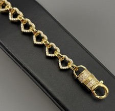 HEART BELCHER BRACELET , 9CT