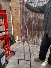 Crucible Pourer Holder Graphite furnace casting foundry tool 8kg 1.7m long