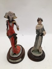 Bundle of 2 Vintage Lady Figurines Leonardo & Vittorio Tessaro