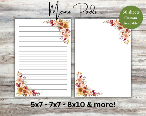 Fall aesthetic notepads memo - notepads,,