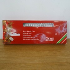 Konstsmide Tree Light Set 50 Clear Mini Bulbs Indoor Fairy Lights White Wire