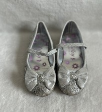 Girls Silver Sparkle Shoes