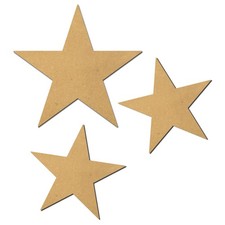 MDF Craft Star Blanks 3mm 6mm