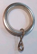 20 x Chrome Silent Glide Curtain Rings (Nylon Inner, 22mm internal diameter)