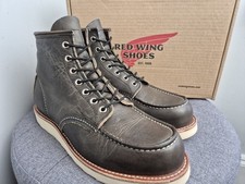 Red Wing 8890 6'' Charcoal Rough & Tough Moc Toe Boots UK 8.5 US 9.5 EU 42.5