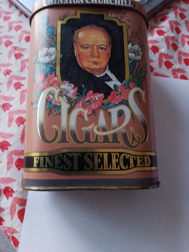 Winston churchill cigars tin - cigars,