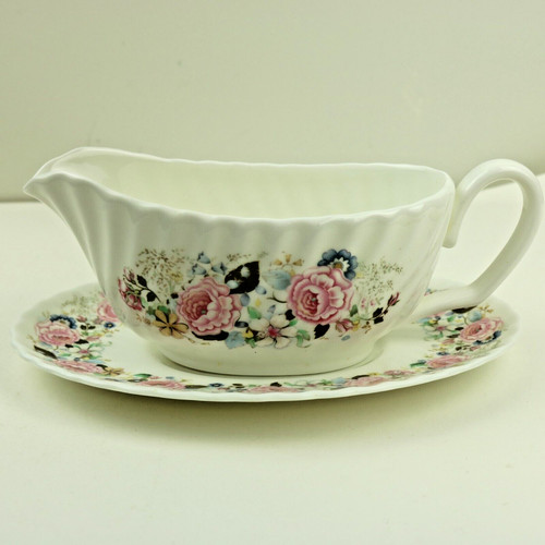Minton sauce boat gravy jug - minton,