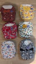 NEW 6 Bambino mio duo reusable nappies Incl Inserts And Liners For Free 