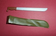 1/6 Scale Jungle Machete Knife + sheath for 12" toy Action Figure (ref116)