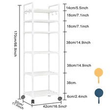 6-Tier Storage Rack Shelving