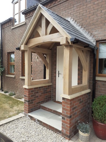 Romney oak porch curved - romney, |