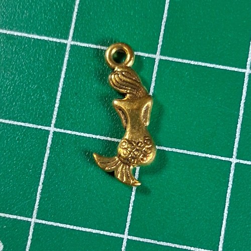 Polished gold tone mermaid - polished,
