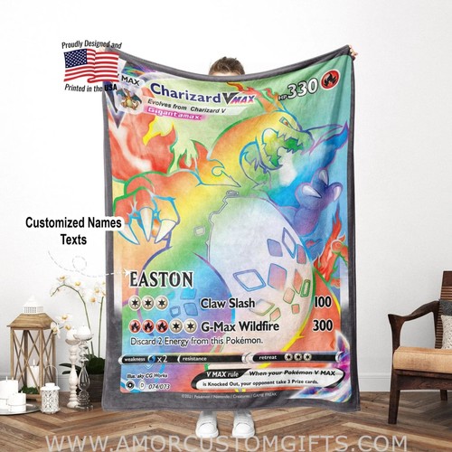 Charizard blanket personalized - charizard,